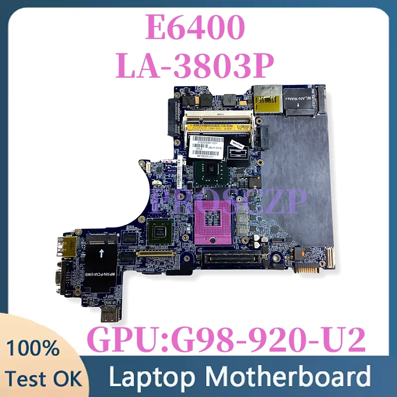 CN-WP507 0WP507 LA-3803P с графическим процессором V1G, материнская плата для ноутбука DELL Latitude E6400, материнская плата для ноутбука, 100% протестировано, ОК
CN-WP507 0WP507 LA-3803P с графическим процессором V1G, материнская плата для ноутбука DELL Latitude E6400, материнская плата для ноутбука, 100% протестировано, ОК