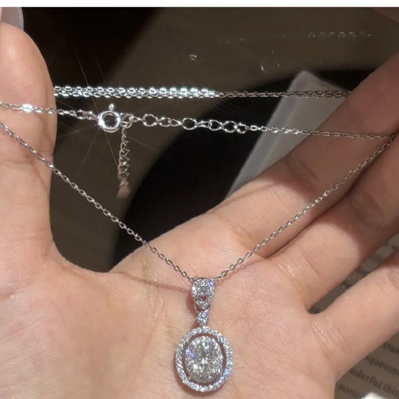 Apaison Luxury 6x8mm Moissanite Necklace Pendant for Women -Wedding Engagement 925 Sterling Silver Sparkling Jewelry Gift
Apaison Luxury 6x8mm Moissanite Necklace Pendant for Women -Wedding Engagement 925 Sterling Silver Sparkling Jewelry Gift