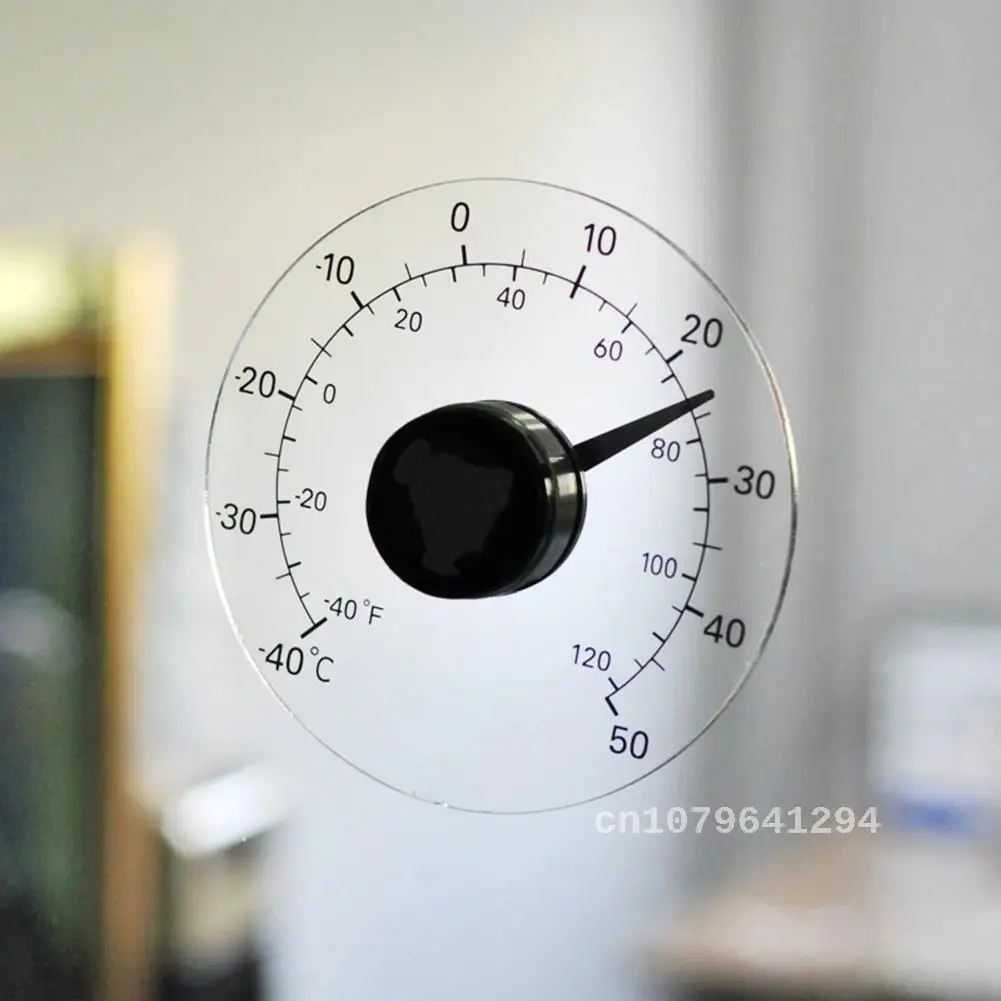 Home Outdoor Window Circular Thermometer Meter Celsius Fahrenheit Degree Clear Self Adhesive Temperature Pointer
Home Outdoor Window Circular Thermometer Meter Celsius Fahrenheit Degree Clear Self Adhesive Temperature Pointer