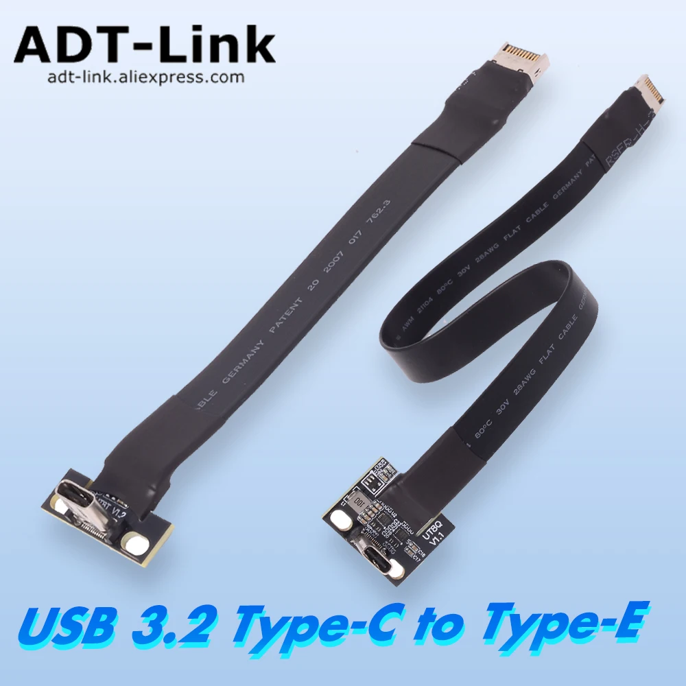 Кабель ADT USB 3.2 типа C на тип E, расширительный кабель 19P/20P, мама-Папа, материнская плата ITX, передняя и задняя с перегородкой PCI
Кабель ADT USB 3.2 типа C на тип E, расширительный кабель 19P/20P, мама-Папа, материнская плата ITX, передняя и задняя с перегородкой PCI