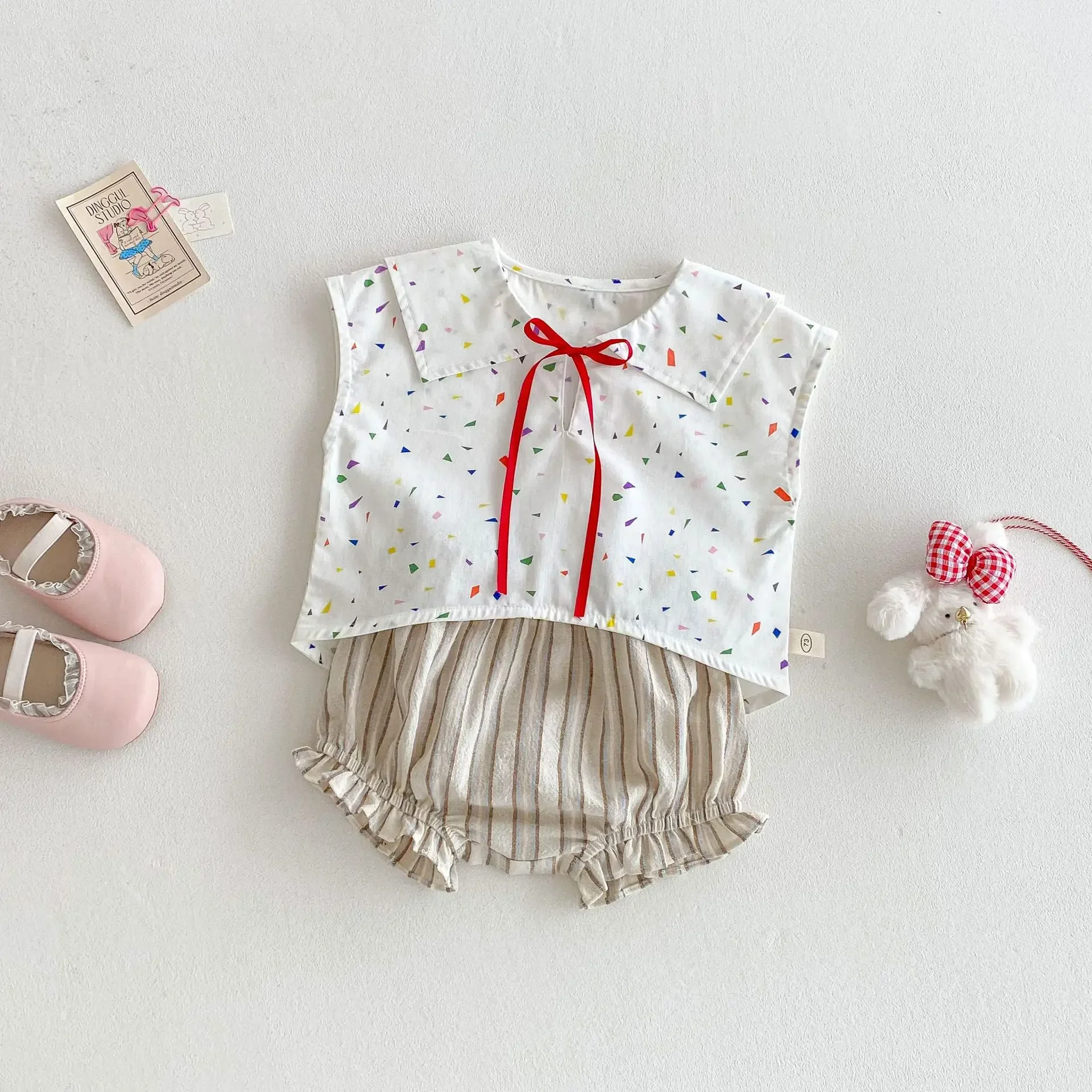 Girls' Korean Version Shirt 2025 New Summer Baby Stylish Irregular Fashion Shirt Children's Striped Shorts Trend
Girls' Korean Version Shirt 2025 New Summer Baby Stylish Irregular Fashion Shirt Children's Striped Shorts Trend