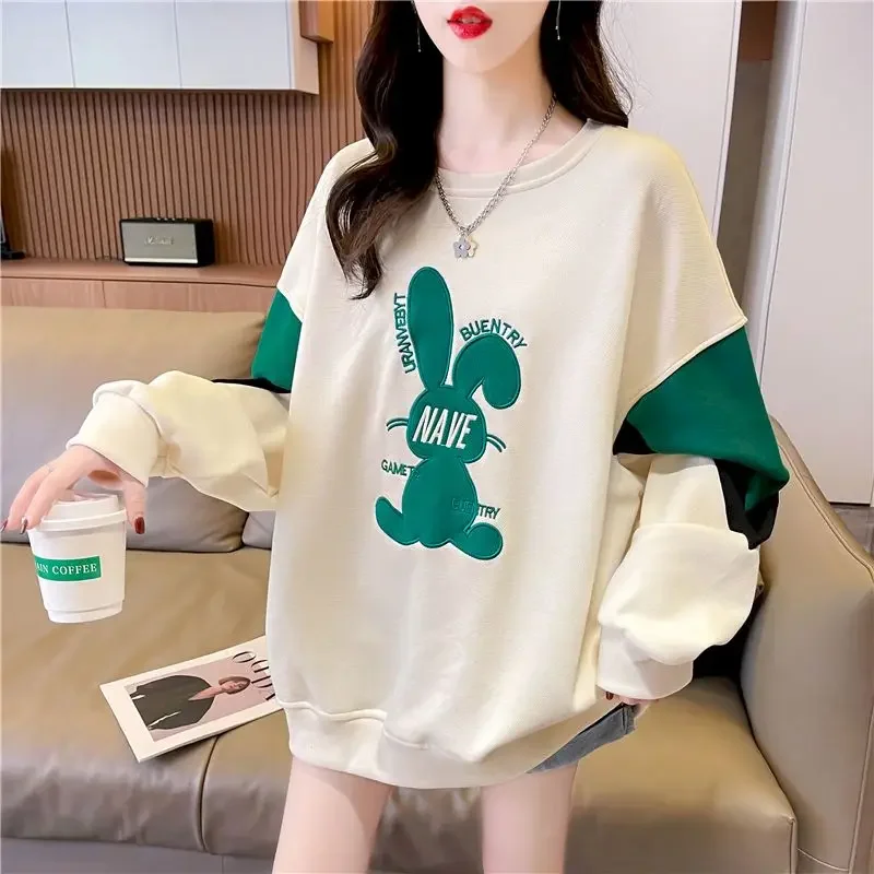 Casual Chic Design Pullovers Women Fashion Patchwork Loose Oversized Sweatshirts Spring Autumn Trend Thin Pullover Kawaii Tops
Casual Chic Design Pullovers Women Fashion Patchwork Loose Oversized Sweatshirts Spring Autumn Trend Thin Pullover Kawaii Tops