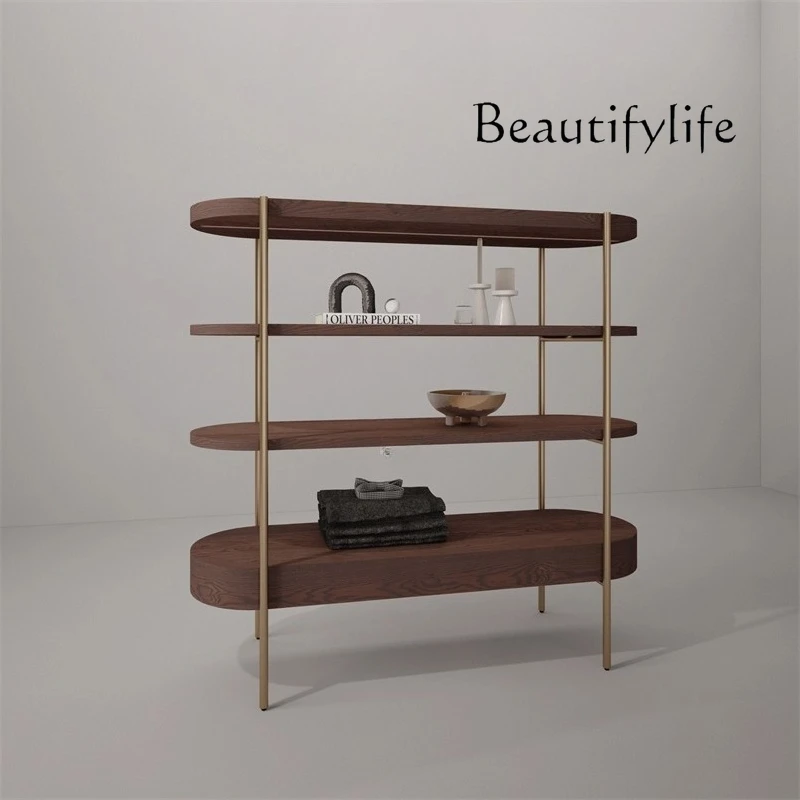 Design art multi-layer rack retro European wood stainless steel display rack Nakajima shelf multi-function
Design art multi-layer rack retro European wood stainless steel display rack Nakajima shelf multi-function