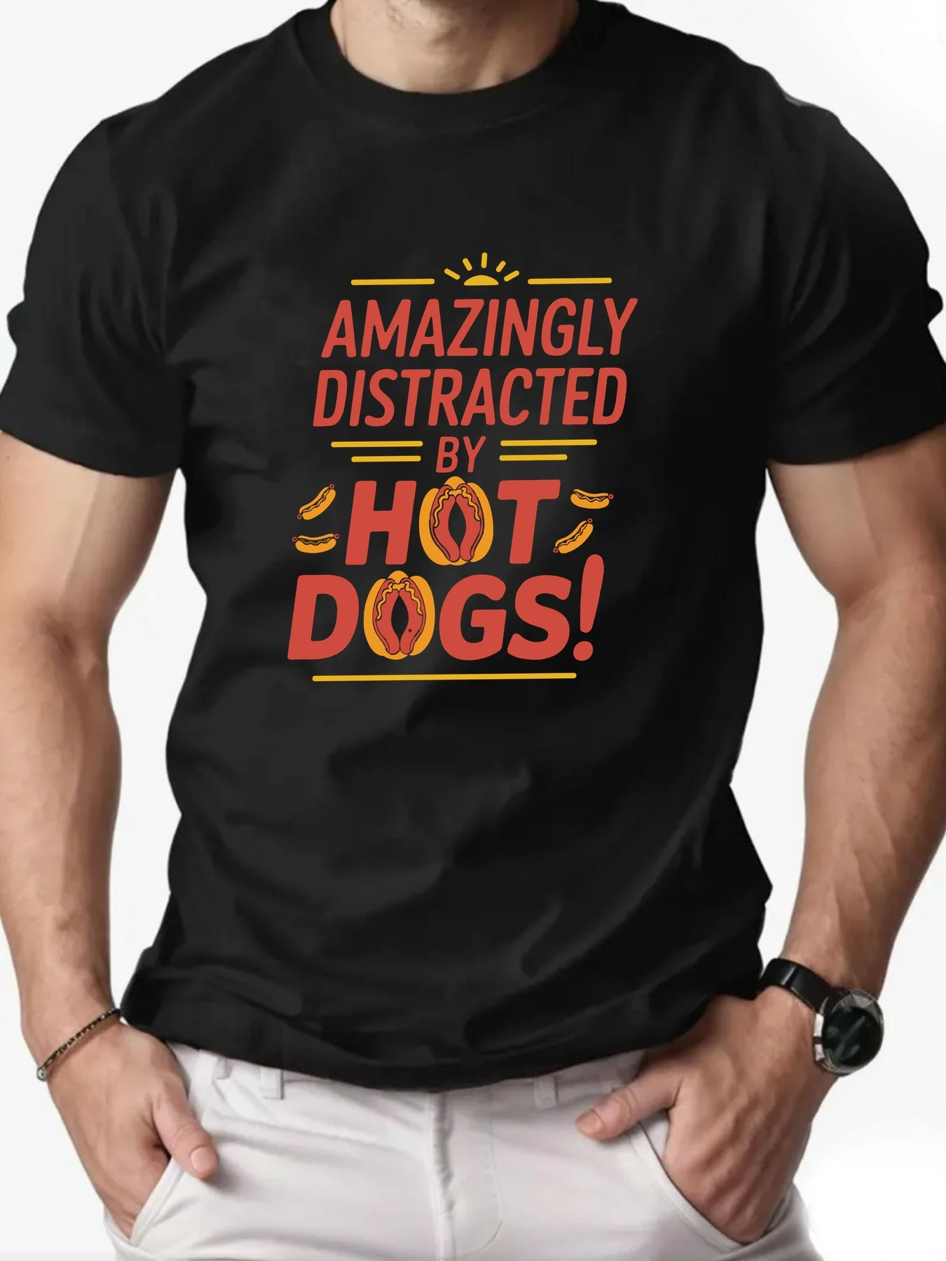 Man Short Sleeve T-shirt English Font Elements Printing Men's Cotton O-Neck Casual Short Sleeve Summer Breathable Top Tees
Man Short Sleeve T-shirt English Font Elements Printing Men's Cotton O-Neck Casual Short Sleeve Summer Breathable Top Tees