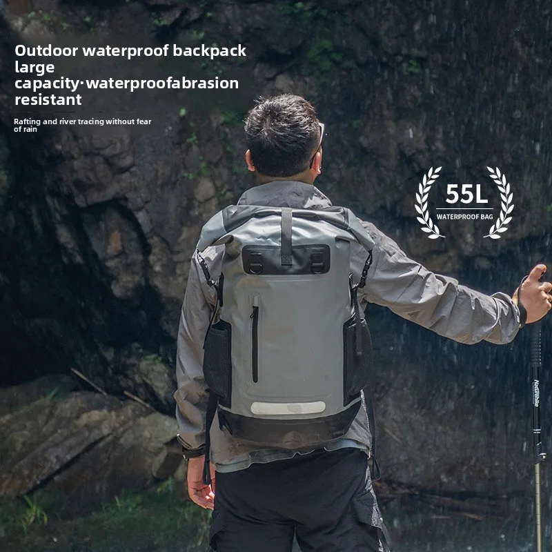 Outdoor Camping Hiking Waterproof Backpack PVC Large Capacity Storage Outdoor Beach Drifting Backpack Waterproof Backpack
Outdoor Camping Hiking Waterproof Backpack PVC Large Capacity Storage Outdoor Beach Drifting Backpack Waterproof Backpack