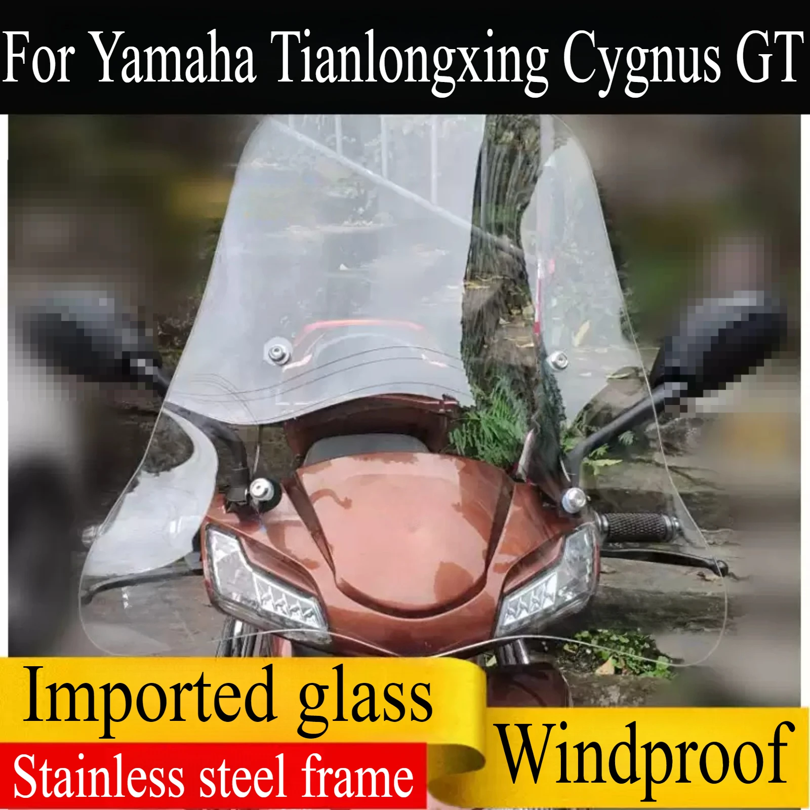For Yamaha Tianlongxing Cygnus GT Motorcycle Modified Windshield Wind Deflector Heightened Windshield Front Glass Accessories
For Yamaha Tianlongxing Cygnus GT Motorcycle Modified Windshield Wind Deflector Heightened Windshield Front Glass Accessories