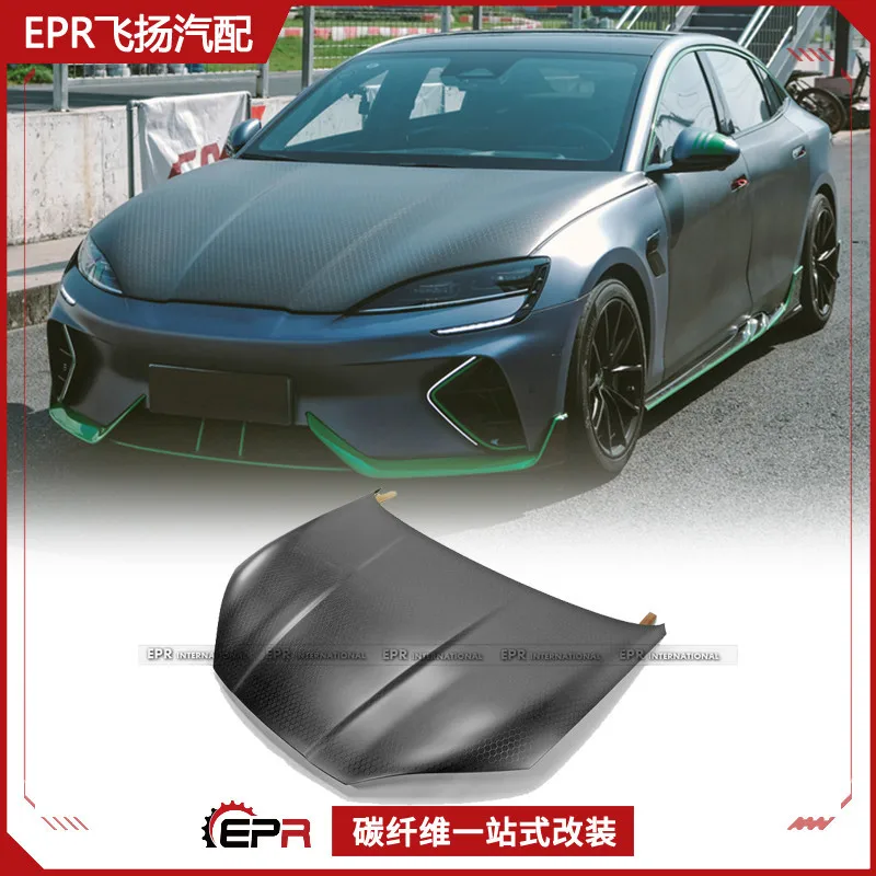 Suitable for BYD Seal 21, original OE carbon fiber hood hood hood modification and replacement
Suitable for BYD Seal 21, original OE carbon fiber hood hood hood modification and replacement
