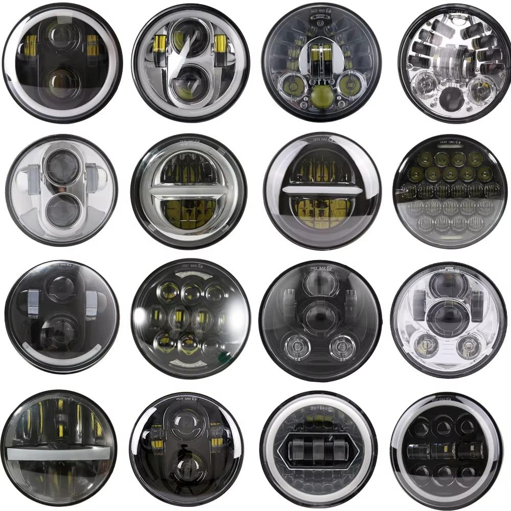 Universal 5 3/4 Inch 5.75" Led Car Motorcycle Headlight H4 Phare Farol Moto Headlamp Head Light For Harley Indian Scout Honda
Universal 5 3/4 Inch 5.75" Led Car Motorcycle Headlight H4 Phare Farol Moto Headlamp Head Light For Harley Indian Scout Honda