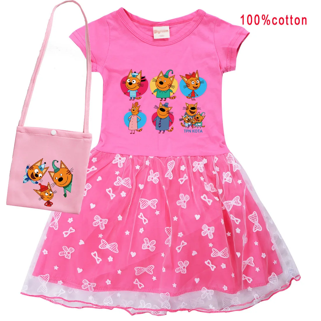 Russian TpnkoTa Kid-e-cats Dress Kids Three Happy Cats Clothes Baby Girls Casual Dresses Set Toddler Girl Lace Princess Vestidos
Russian TpnkoTa Kid-e-cats Dress Kids Three Happy Cats Clothes Baby Girls Casual Dresses Set Toddler Girl Lace Princess Vestidos