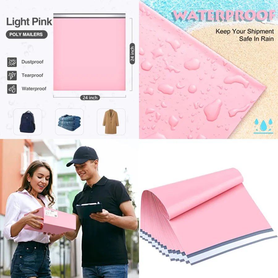 Poly Mailers 24x24 Inch 100 Pack Extra Large Shipping Bags Strong Thick Mailing Envelopes Self Seal Adhesive Waterproof and Tea
Poly Mailers 24x24 Inch 100 Pack Extra Large Shipping Bags Strong Thick Mailing Envelopes Self Seal Adhesive Waterproof and Tea