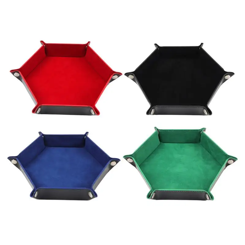 Foldable Dice Tray Leather Flannel Game Dice Plate six Corners Folded Tray Home Desktop Decoration Box Coin Key Storage Tray
Foldable Dice Tray Leather Flannel Game Dice Plate six Corners Folded Tray Home Desktop Decoration Box Coin Key Storage Tray