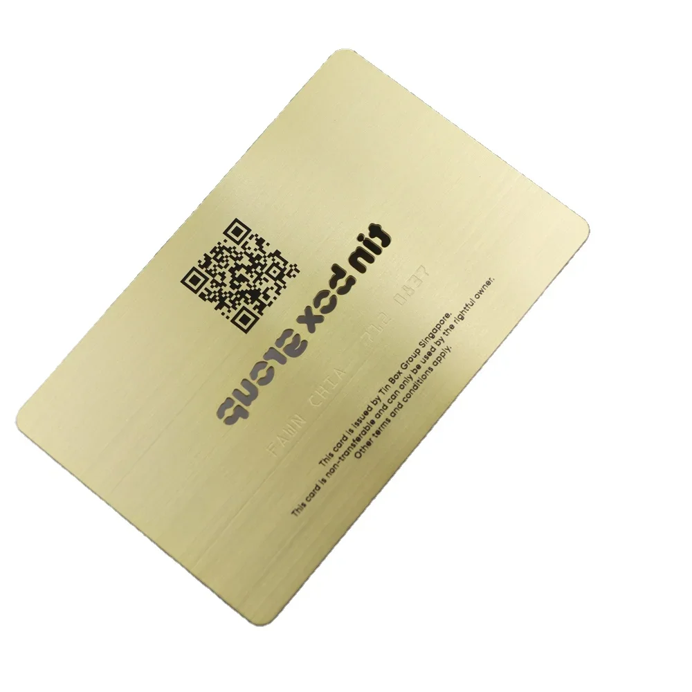 Custom Nfc Bank Credit Visit Id Aluminum Card Engraving Cheap 304 Stainless Steel Metal Business Cards Blank for Laser Engraving
Custom Nfc Bank Credit Visit Id Aluminum Card Engraving Cheap 304 Stainless Steel Metal Business Cards Blank for Laser Engraving