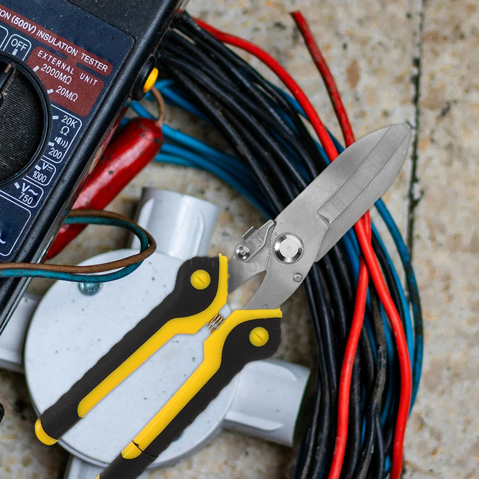 Iron Sheet Scissors Heavy Duty Steel Metal Cutting Shears For Roofing Mechanics Electricians Tin Snips Hand Tool
Iron Sheet Scissors Heavy Duty Steel Metal Cutting Shears For Roofing Mechanics Electricians Tin Snips Hand Tool