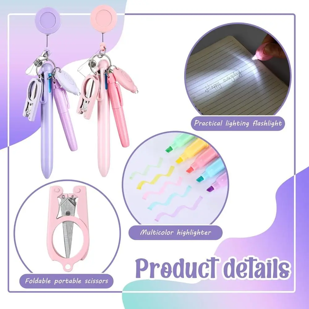 Fashion Retractable Nurse Pen Pack Portable Keychain Student Badge Set Rotatable Nurse Badge Clip 
Fashion Retractable Nurse Pen Pack Portable Keychain Student Badge Set Rotatable Nurse Badge Clip