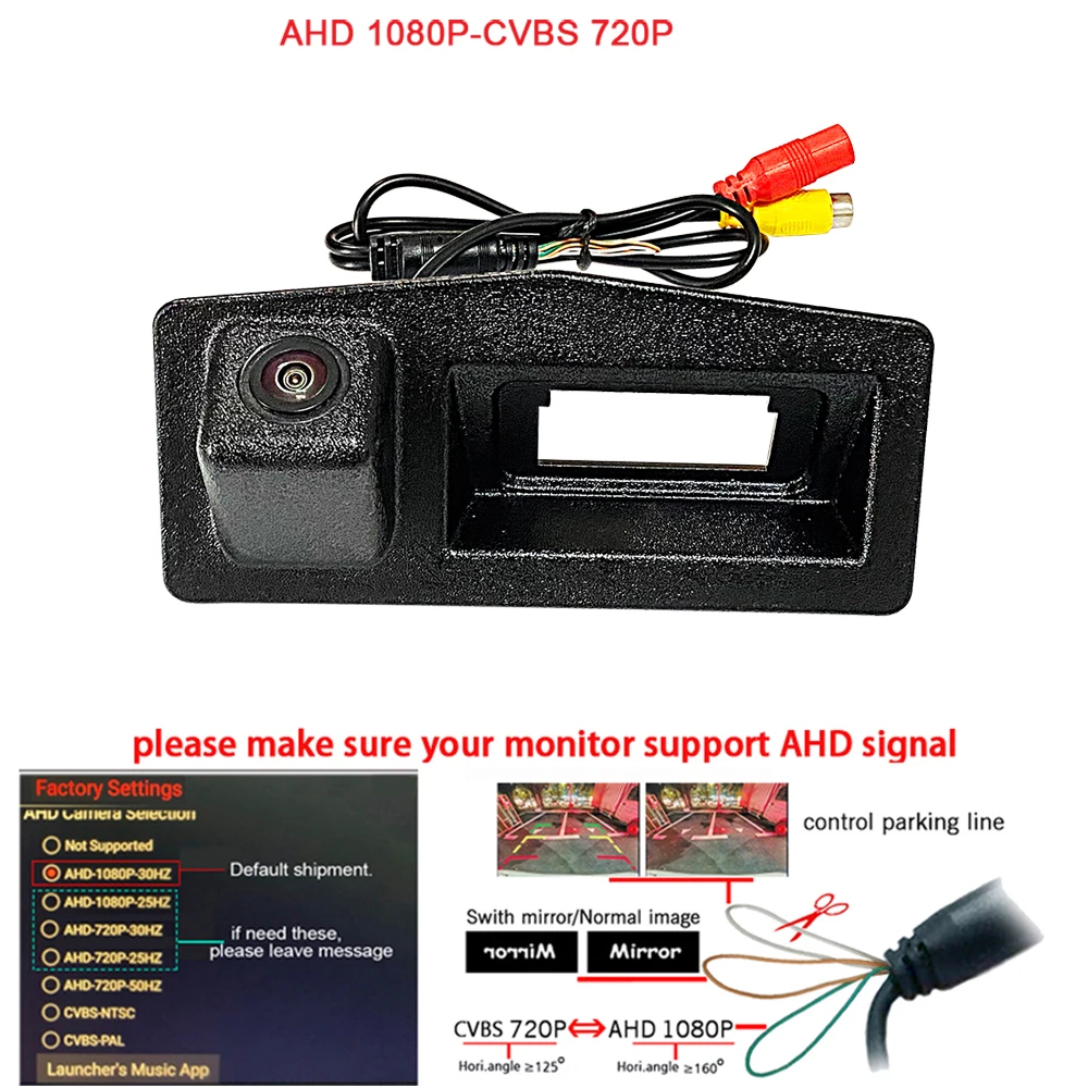 AHD 1920*1080P Car Rear view Backup camera for Cadillac XTS ATS-L ATS 2014-2018 trunk handle camera Dynamic track cuver
AHD 1920*1080P Car Rear view Backup camera for Cadillac XTS ATS-L ATS 2014-2018 trunk handle camera Dynamic track cuver