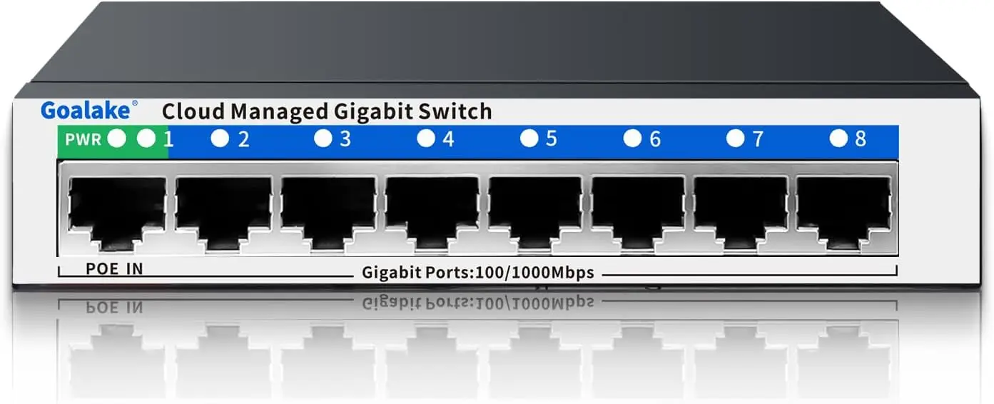 8 Port Gigabit Switch, Easy Smart Managed, Plug & Play, Fanless Metal, VLAN, QoS, Support PoE Powered, Desktop/Wall Mount
8 Port Gigabit Switch, Easy Smart Managed, Plug & Play, Fanless Metal, VLAN, QoS, Support PoE Powered, Desktop/Wall Mount