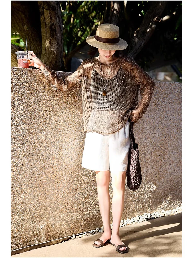 Женские повседневные брюки из льняной ткани с поясом, А-силуэт, универсальные, удобные, легкие, лето 2025
Женские повседневные брюки из льняной ткани с поясом, А-силуэт, универсальные, удобные, легкие, лето 2025