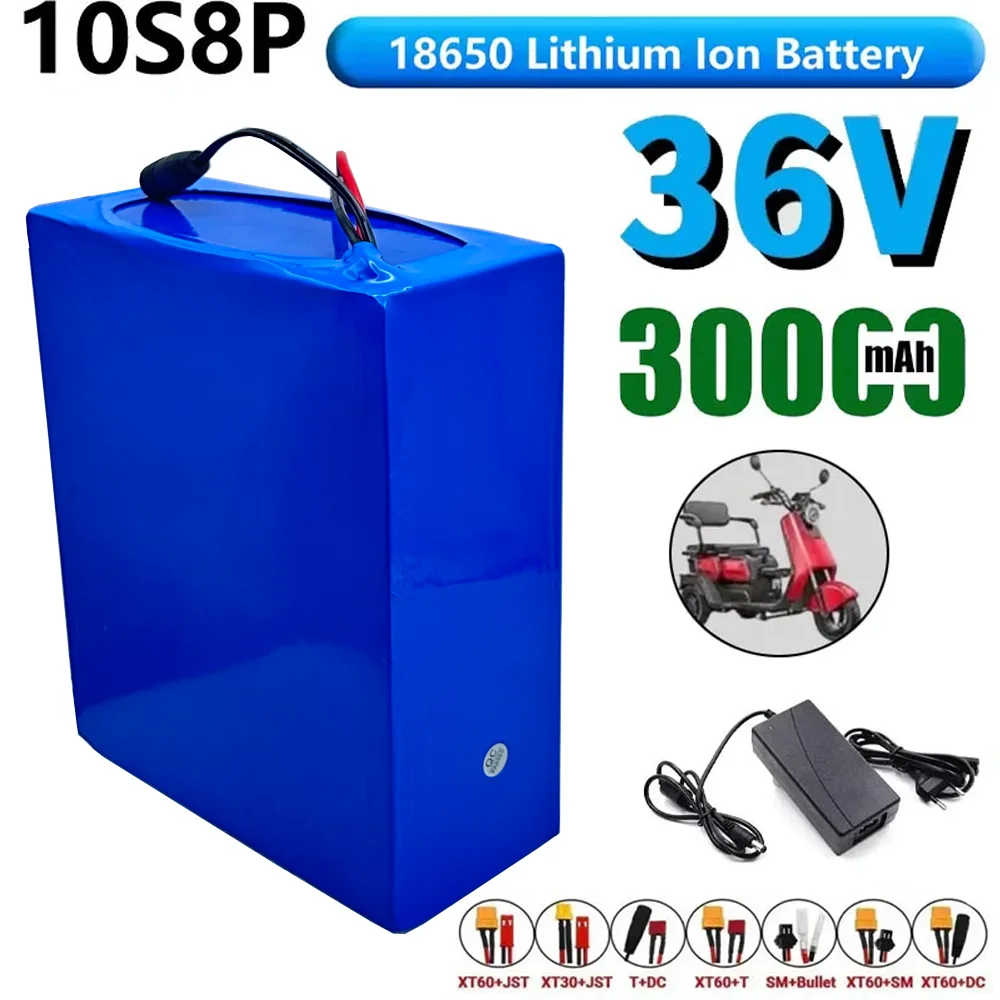 1500W high-power built-in BMS, New 36V 30Ah 18650 10S8P A-class lithium battery pack, suitable for various energy storage backup
1500W high-power built-in BMS, New 36V 30Ah 18650 10S8P A-class lithium battery pack, suitable for various energy storage backup