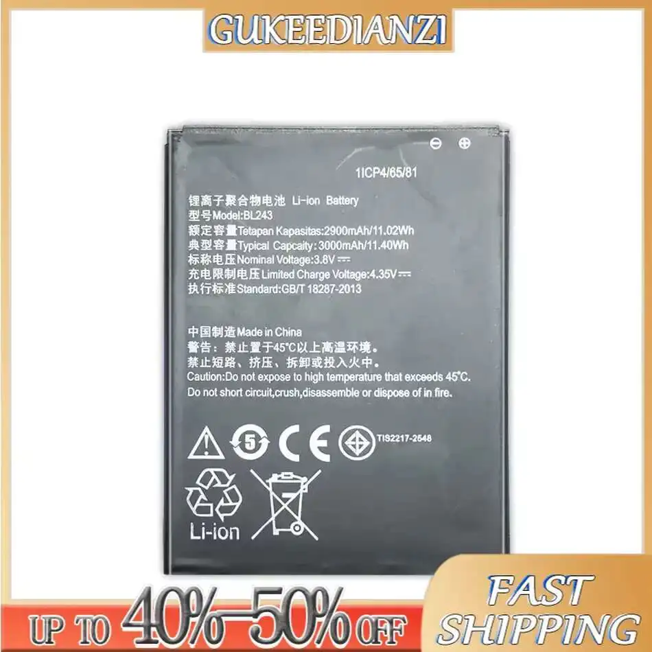 Аккумулятор BL243 для Lenovo K3 Note K3note BL 243 K50-T5 A7000 A5500 A5600 A7600, аккумулятор для мобильного телефона
Аккумулятор BL243 для Lenovo K3 Note K3note BL 243 K50-T5 A7000 A5500 A5600 A7600, аккумулятор для мобильного телефона