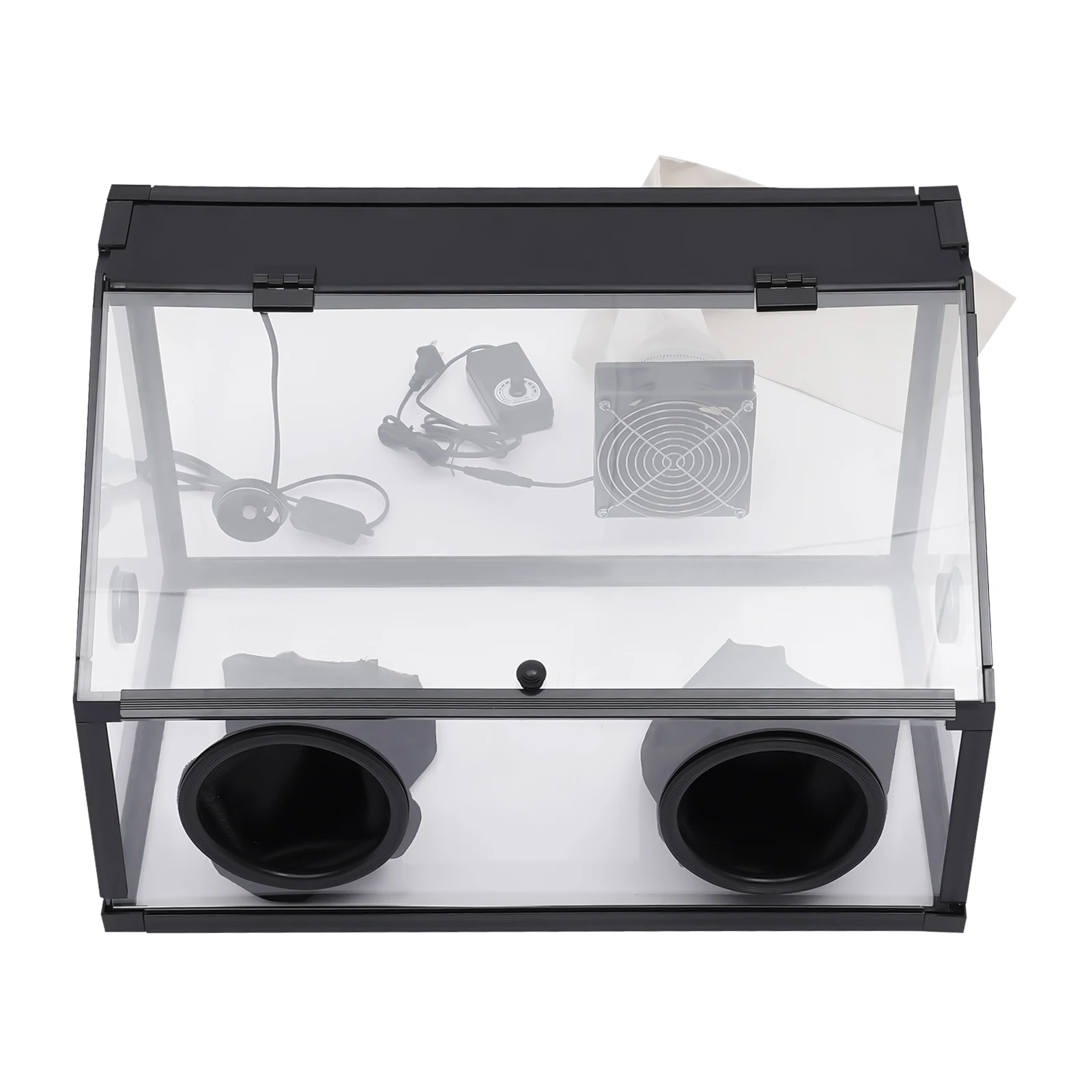 Fully Enclosed Dust Box,110V Electric Grinding Table Polisher, 2 Holes Acrylic Dust Box Transparent Dust Box Cover with LED Ligh
Fully Enclosed Dust Box,110V Electric Grinding Table Polisher, 2 Holes Acrylic Dust Box Transparent Dust Box Cover with LED Ligh