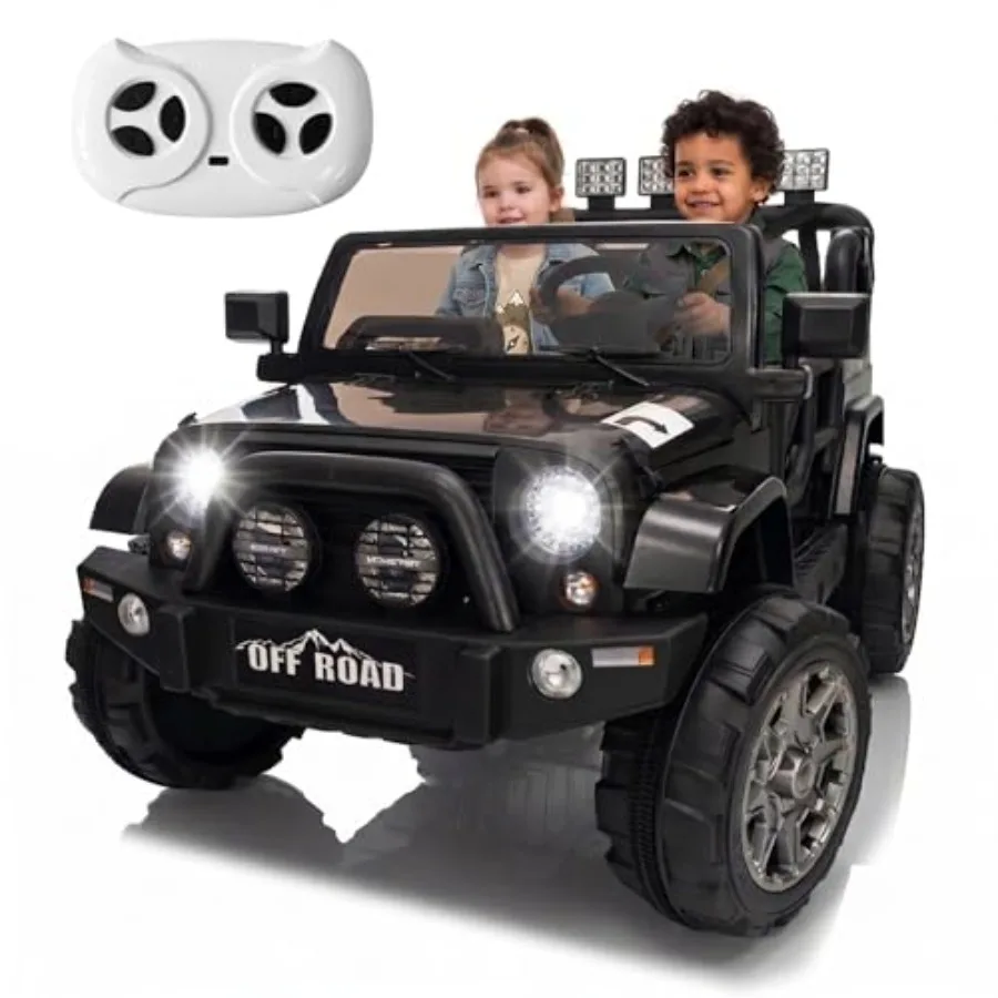24V off-road ride-on car for kids 3-8, 2-seater electric truck with remote control, suspension, Bluetooth music, LED lights, bl
24V off-road ride-on car for kids 3-8, 2-seater electric truck with remote control, suspension, Bluetooth music, LED lights, bl