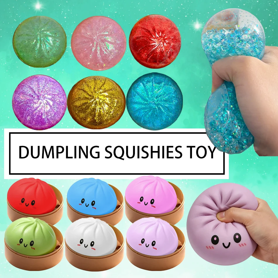 Dumpling Fidget Toy Stress Balls Squeeze Dough Ball Bun with Food Steamer Stretchy Desk Toys Party Favors Gifts for Kids & Adult
Dumpling Fidget Toy Stress Balls Squeeze Dough Ball Bun with Food Steamer Stretchy Desk Toys Party Favors Gifts for Kids & Adult