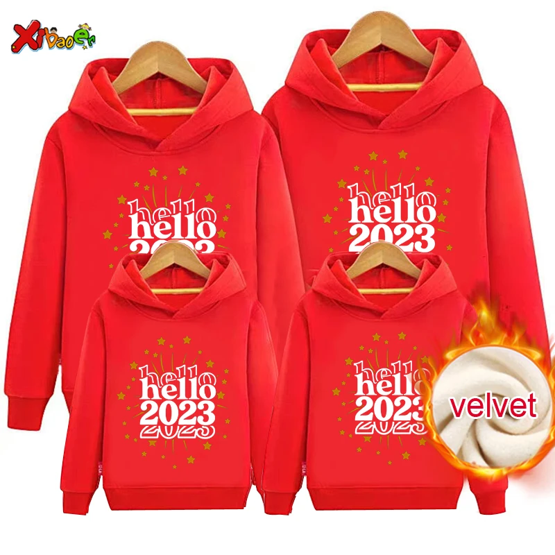 2023 Happy New Year Hoodie Sweatshirt Family Matching Outfits Clothing Warm Winter Clothes Pullover Plus Velvet Baby Clothes 1st
2023 Happy New Year Hoodie Sweatshirt Family Matching Outfits Clothing Warm Winter Clothes Pullover Plus Velvet Baby Clothes 1st