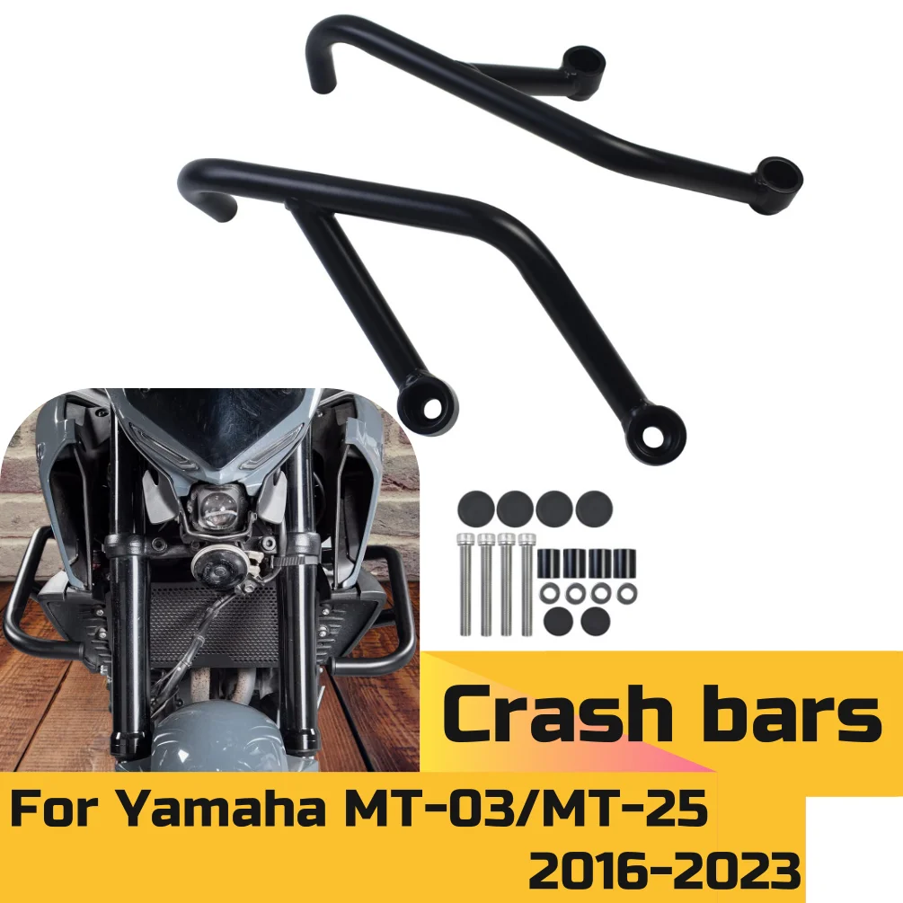 For MT 03 Crash Bars For Yamaha MT-03 2016-2025 MT03 Engine Guard Highway Bumper Falling Frame Protection Motorcycle Accessories
For MT 03 Crash Bars For Yamaha MT-03 2016-2025 MT03 Engine Guard Highway Bumper Falling Frame Protection Motorcycle Accessories