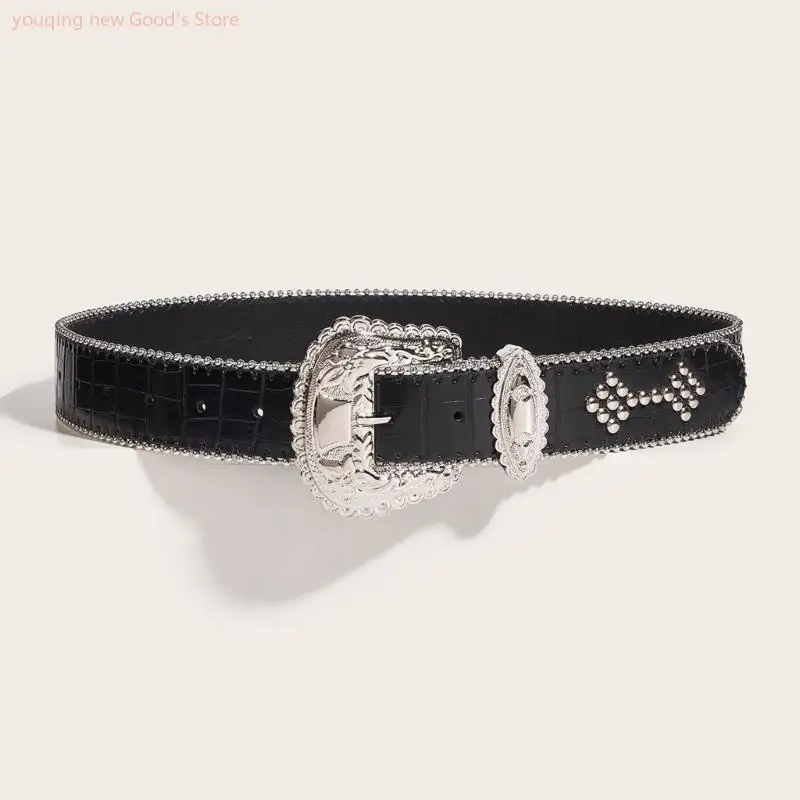 49ME Practical Metal Rivet Belts PU Leather Belt Adult Adjustable Decorative Belt
49ME Practical Metal Rivet Belts PU Leather Belt Adult Adjustable Decorative Belt