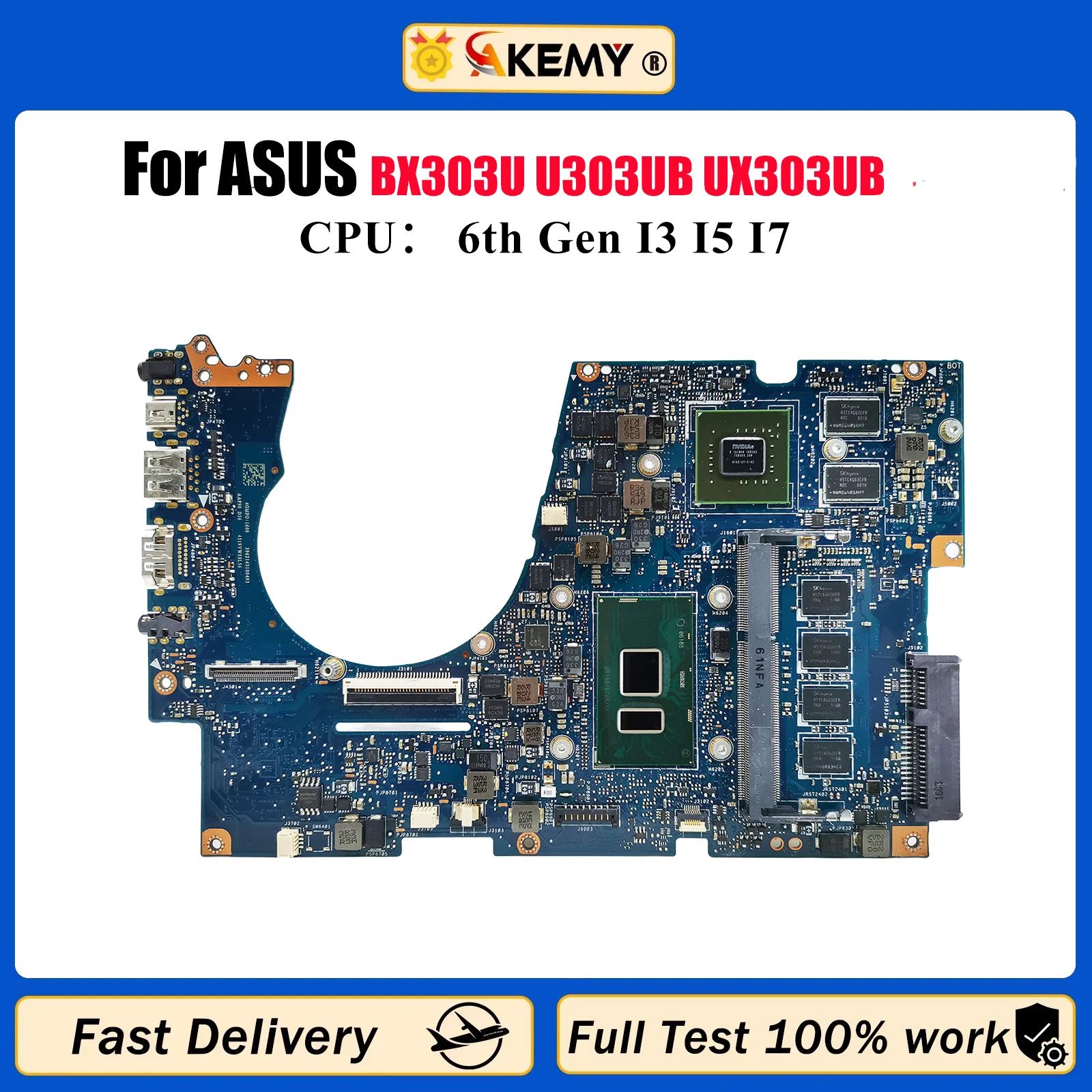 UX303UB Материнская плата для ноутбука ASUS ZenBook UX303U BX303U U303UB U303UA U3000 UX303UB Материнская плата с процессором I3 I5 I7 100% тест в порядке
UX303UB Материнская плата для ноутбука ASUS ZenBook UX303U BX303U U303UB U303UA U3000 UX303UB Материнская плата с процессором I3 I5 I7 100% тест в порядке