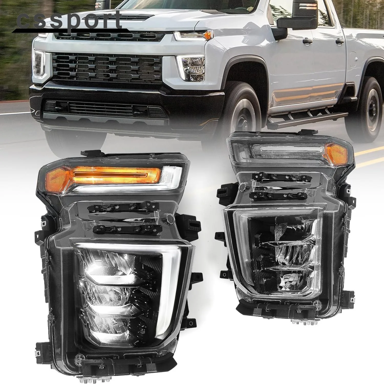 For 2020-2023 Chevy Silverado 2500HD 3500HD LED High Low+DRL Headlight L+R Pair
For 2020-2023 Chevy Silverado 2500HD 3500HD LED High Low+DRL Headlight L+R Pair