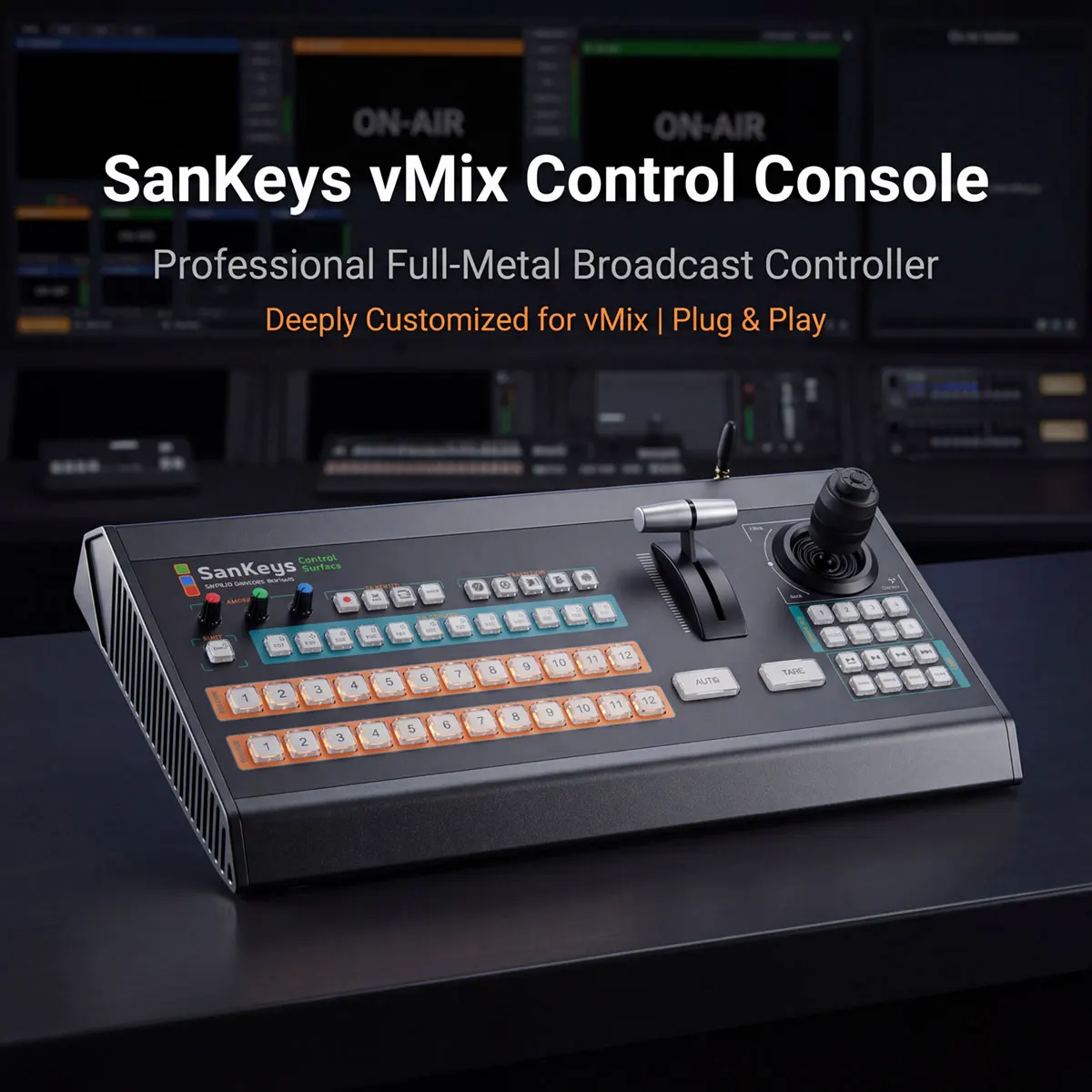 iSanKeys SK-P640 Video Mixer Switcher PTZ Control Panel for vMix OBS Live Streaming Video Recording Studio Broadcast YouTube
iSanKeys SK-P640 Video Mixer Switcher PTZ Control Panel for vMix OBS Live Streaming Video Recording Studio Broadcast YouTube