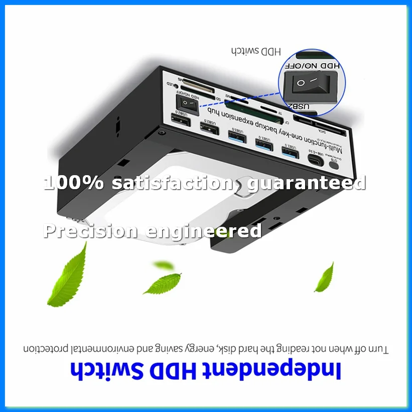 5.25 Inch Front Panel Expansion Hub with 3 USB3.0 2 USB2.0 Ports 5-In-1 Card Reader Support One-Key Backup Panel-A23R
5.25 Inch Front Panel Expansion Hub with 3 USB3.0 2 USB2.0 Ports 5-In-1 Card Reader Support One-Key Backup Panel-A23R