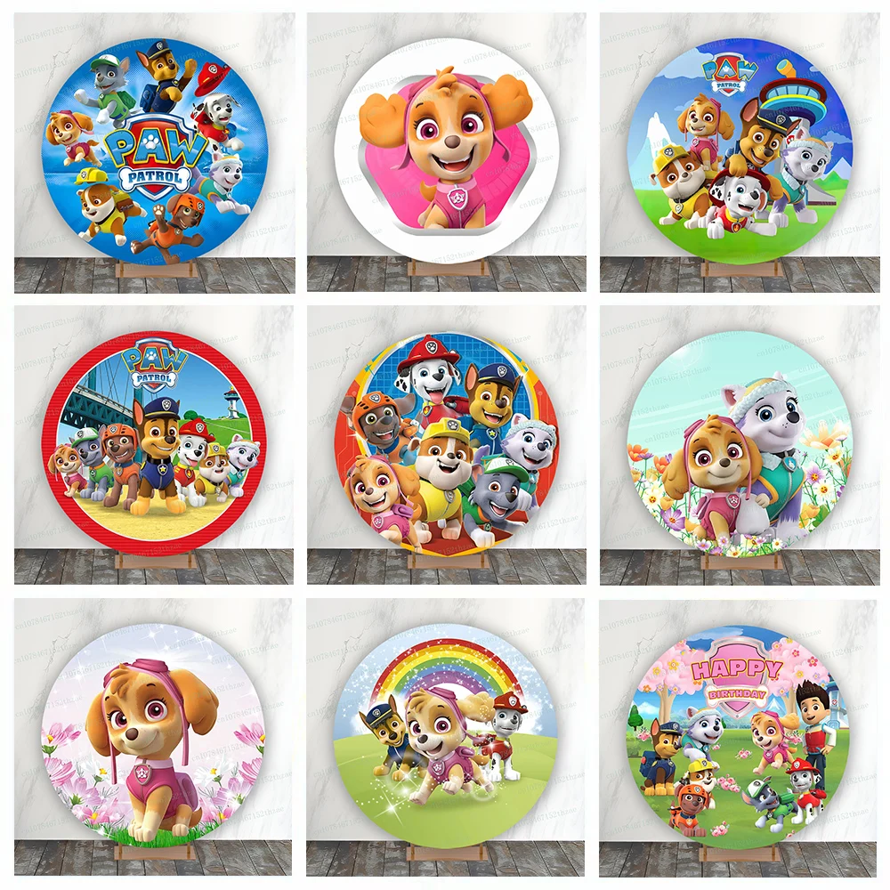Paw Patrol Birthday Party Photo Background Baby Shower Round Photography Backdrop Cartoon Decoration
Paw Patrol Birthday Party Photo Background Baby Shower Round Photography Backdrop Cartoon Decoration 