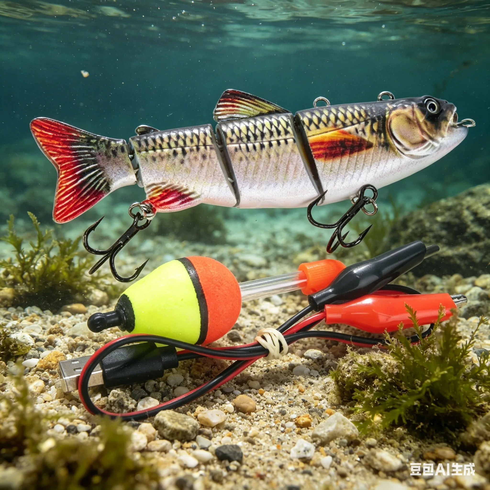 Electric Auto Swimming Lures ABSMulti Jointed Hard Bait Rechargeable Automatic Swimming Artificial Fishing Lure Fishing Tackles
Electric Auto Swimming Lures ABSMulti Jointed Hard Bait Rechargeable Automatic Swimming Artificial Fishing Lure Fishing Tackles