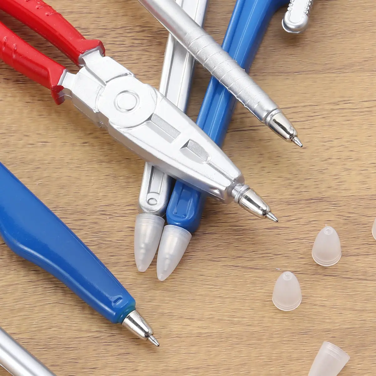 6Pcs Ballpoint Pen Premium Plastic Refillable Portable Multi-Function Tool Shape Design for School Office Home Use
6Pcs Ballpoint Pen Premium Plastic Refillable Portable Multi-Function Tool Shape Design for School Office Home Use