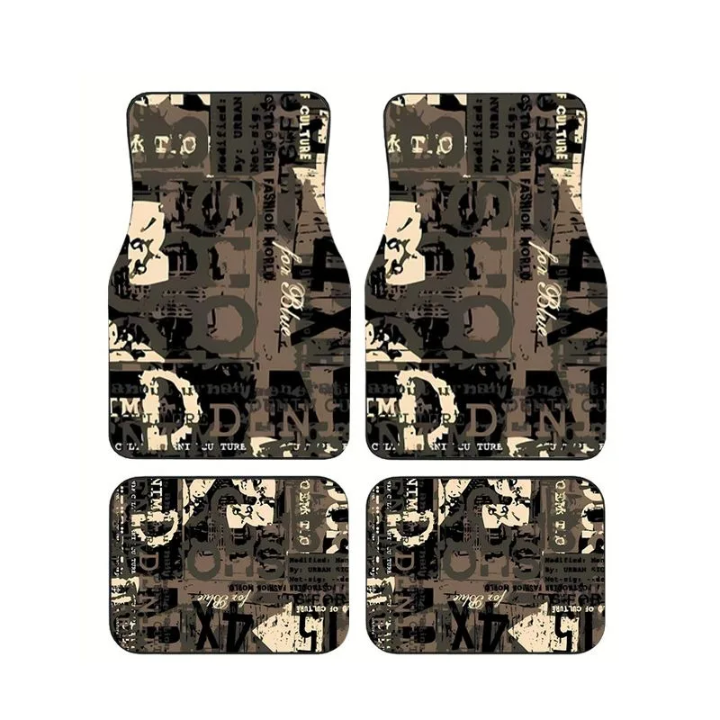Grunge Text Collage Car Floor Mats 4pcs Universal Non-slip Auto Foot Mats For Car Accessories
Grunge Text Collage Car Floor Mats 4pcs Universal Non-slip Auto Foot Mats For Car Accessories