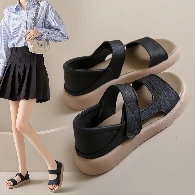 Summer Woman Shoes Outdoor Slingback Sandals Solid Color Thick Bottom Ladies Shoes Female Beach Sandals 2025 New Slippers
Summer Woman Shoes Outdoor Slingback Sandals Solid Color Thick Bottom Ladies Shoes Female Beach Sandals 2025 New Slippers