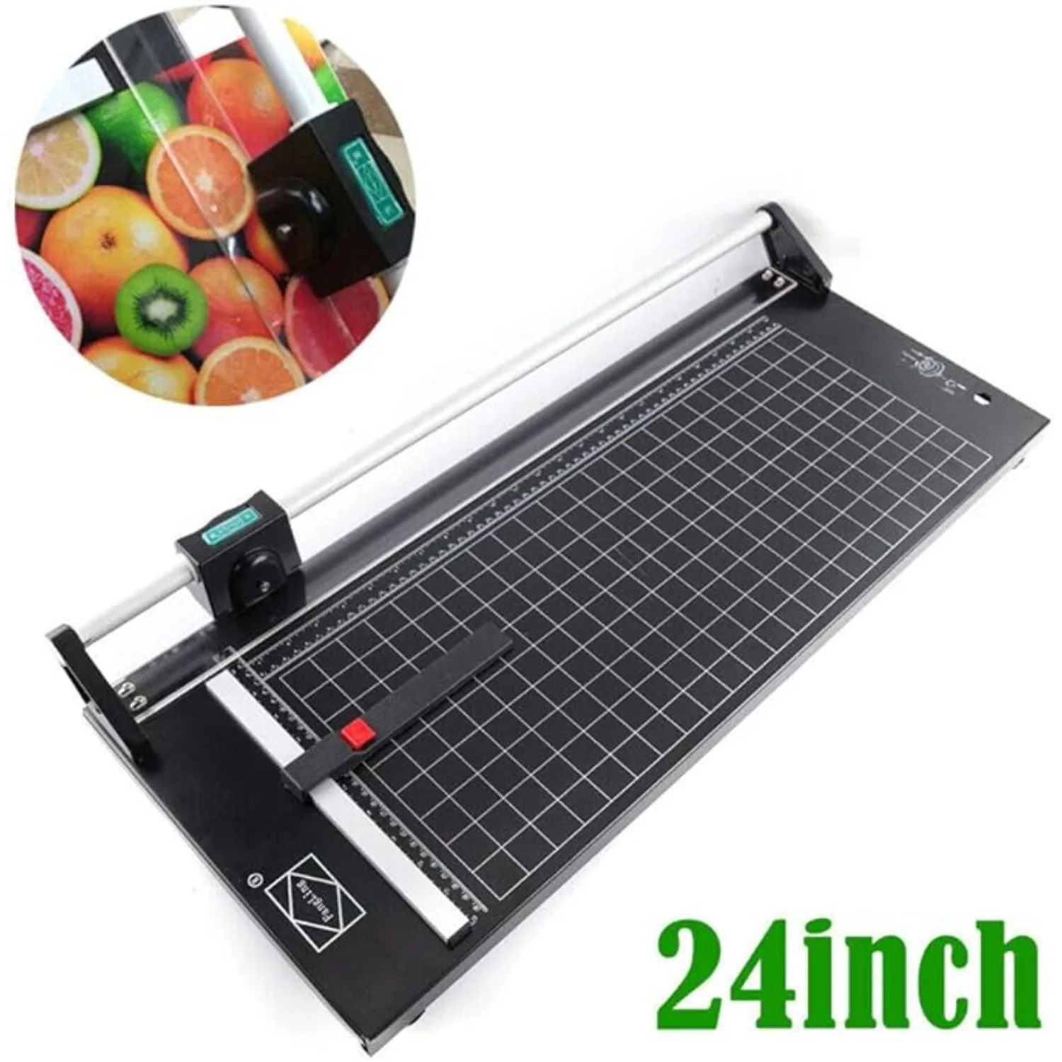 Manual Precision Sliding Rotary Paper Trimmer 24Inch Photo Paper Film PVC Rolling Cutter Trimmer Paper Craft Tool w/Sharp Blade
Manual Precision Sliding Rotary Paper Trimmer 24Inch Photo Paper Film PVC Rolling Cutter Trimmer Paper Craft Tool w/Sharp Blade