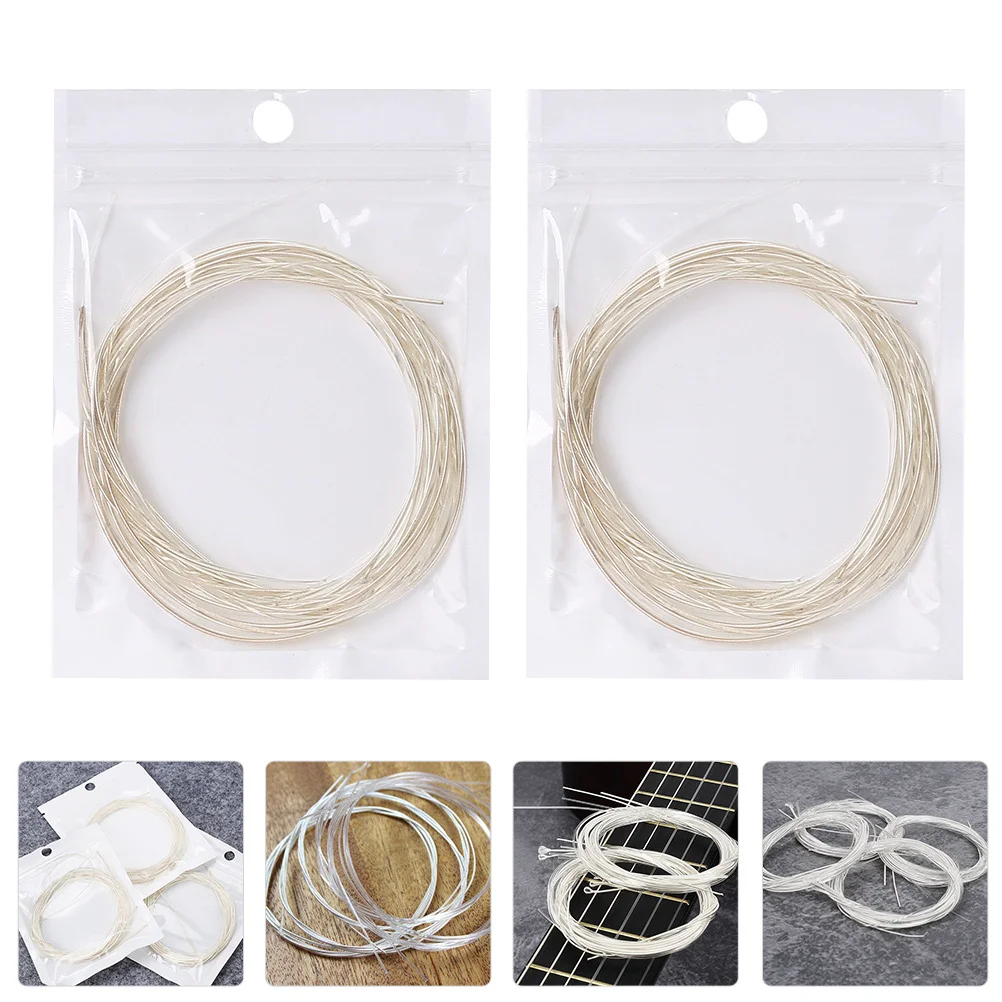 2 Bags Professional Acoustic Guitar Strings Electroplated Stainless Steel Tail Durable Replacement for Folk
2 Bags Professional Acoustic Guitar Strings Electroplated Stainless Steel Tail Durable Replacement for Folk