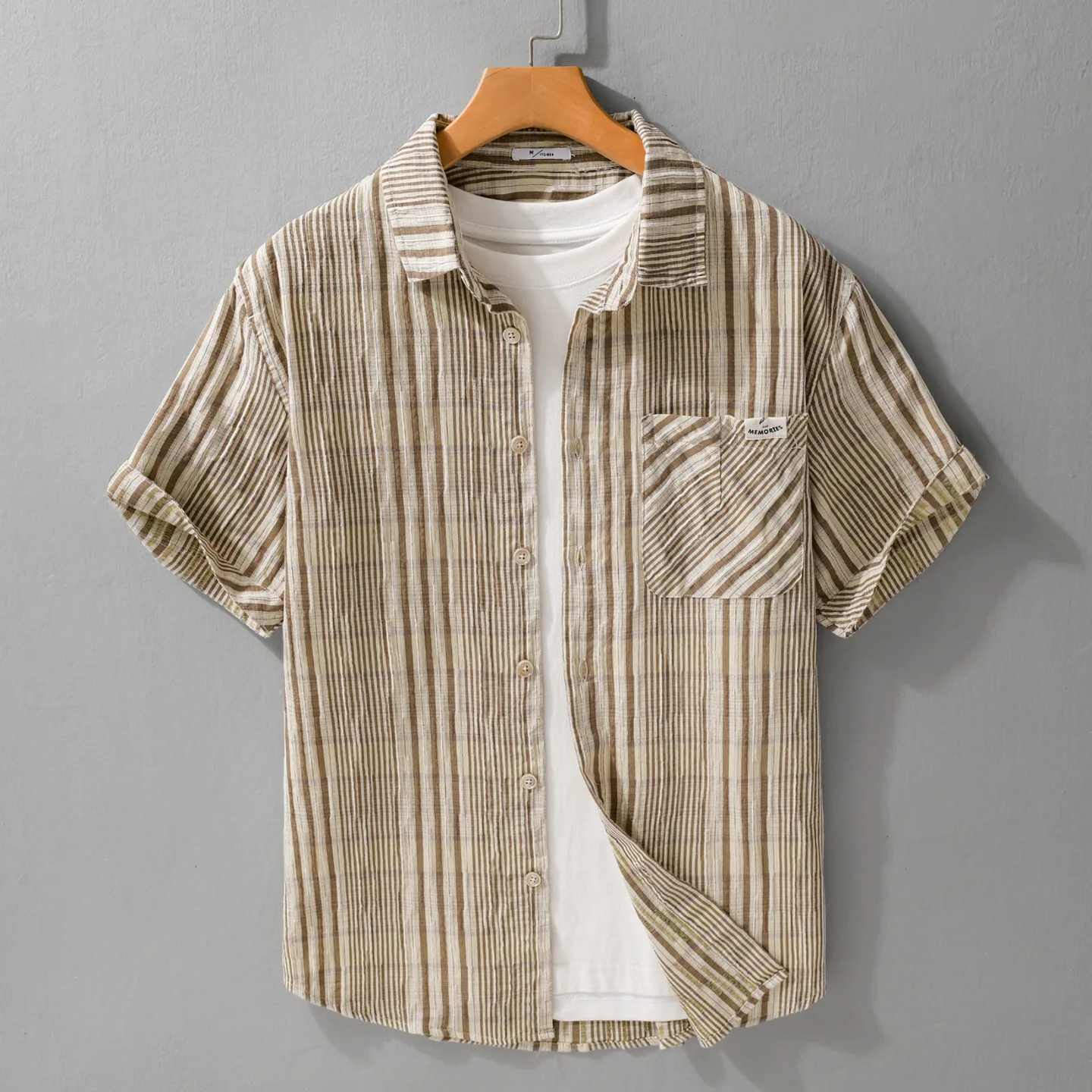 Korean Fashion Men Shirts Short Sleeve Plaid Casual Stripe Summer Hawaiian Shirt Men
Korean Fashion Men Shirts Short Sleeve Plaid Casual Stripe Summer Hawaiian Shirt Men