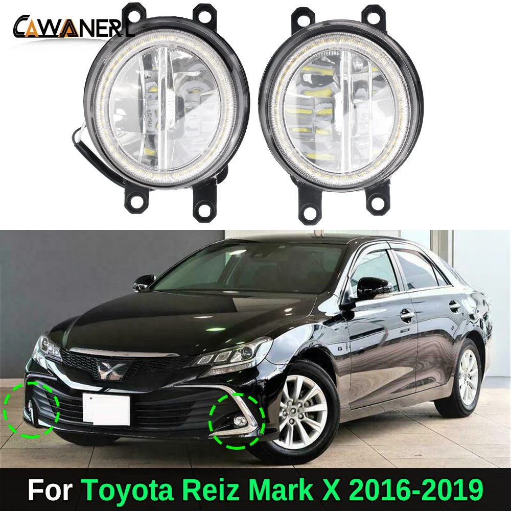 1 Pair 30W Car Driver + Passenger LED Fog Light Angel Eye DRL Daylight H11 For Toyota Reiz Mark X 2016 2017 2018 2019
1 Pair 30W Car Driver + Passenger LED Fog Light Angel Eye DRL Daylight H11 For Toyota Reiz Mark X 2016 2017 2018 2019