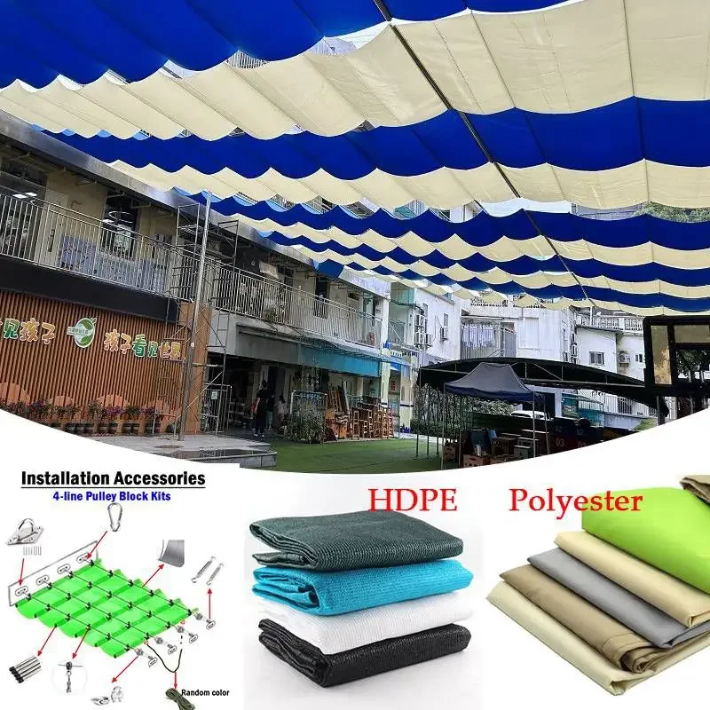 Width 3.5m~5m Telescopic Wave Sunshade Sail Outdoor Awning Anti-UV Patio Pergolas Sun Canopy Retractable Wave Sunsade Net
Width 3.5m~5m Telescopic Wave Sunshade Sail Outdoor Awning Anti-UV Patio Pergolas Sun Canopy Retractable Wave Sunsade Net