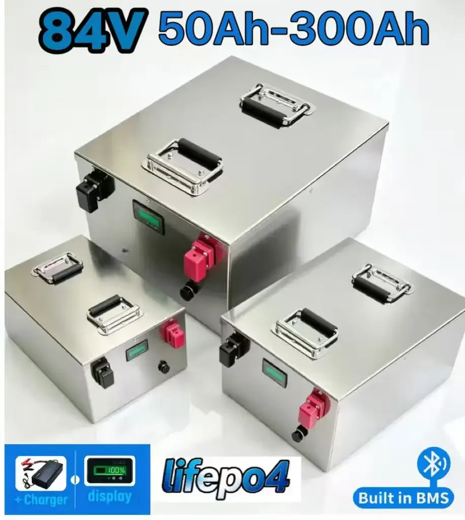 Stable output 84V LiFePO4 power battery, 50Ah-300Ah optional specification. long usage lifespan. Ideal power accessory for sigh
Stable output 84V LiFePO4 power battery, 50Ah-300Ah optional specification. long usage lifespan. Ideal power accessory for sigh