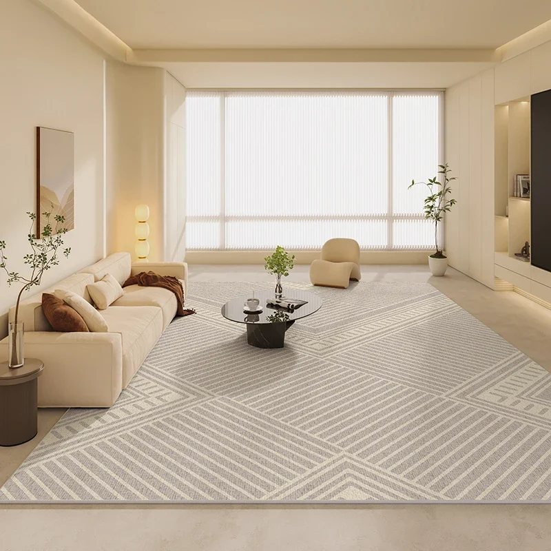Beige Striped Geometric Carpet Luxury Large Area Living Room Carpets Easy Care Refreshing Bedroom Rug Balcony Non-Slip Rugs 양탄자
Beige Striped Geometric Carpet Luxury Large Area Living Room Carpets Easy Care Refreshing Bedroom Rug Balcony Non-Slip Rugs 양탄자