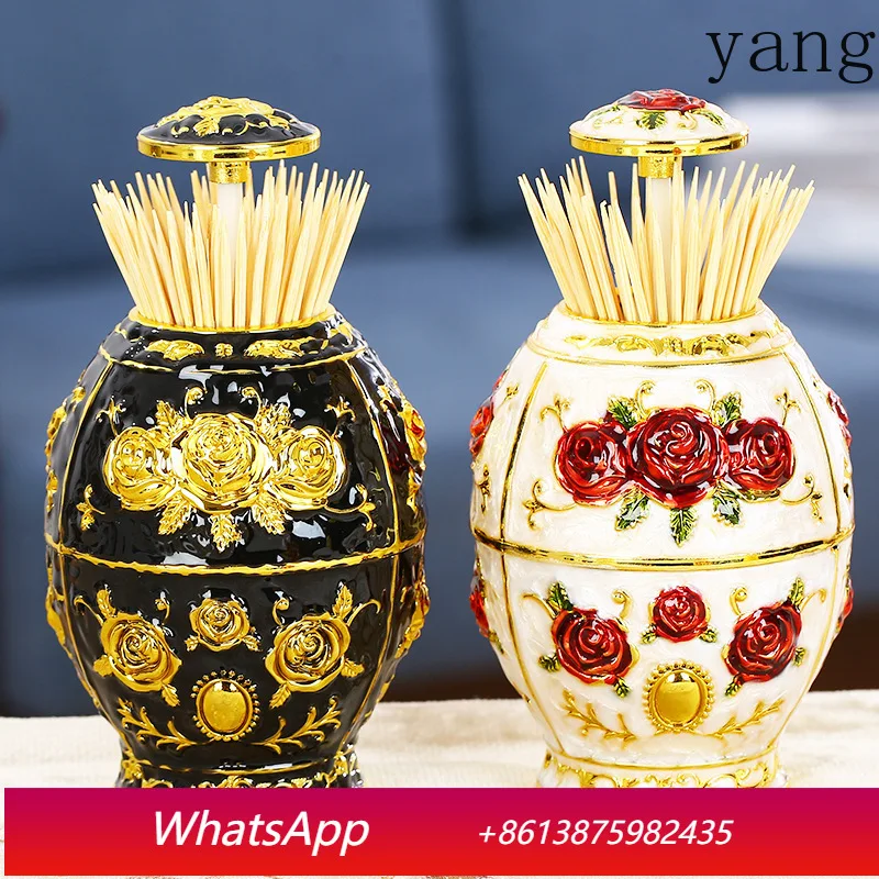 YJQ 2pcs European Toothpick Box Household Creative High-end Automatic Pop Up Toothpick Tube Pressing Living Room Storage Box
YJQ 2pcs European Toothpick Box Household Creative High-end Automatic Pop Up Toothpick Tube Pressing Living Room Storage Box