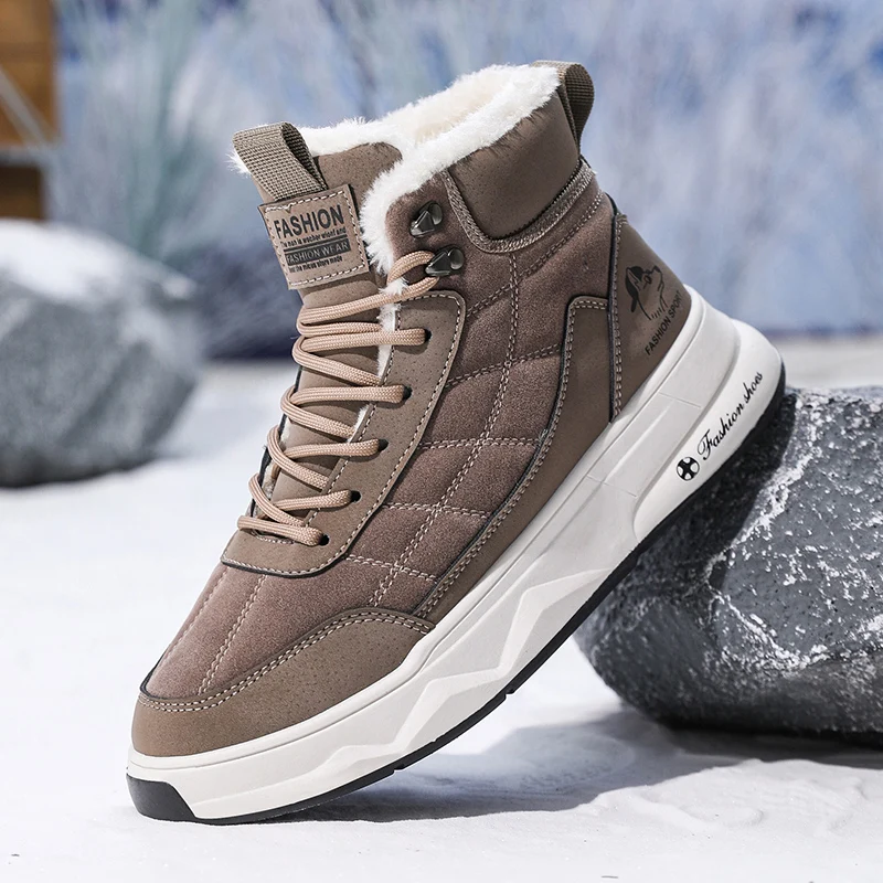 Super Warm Winter Men Boots With Fur Men Sneakers Fashion Snow Boots Men Suede Leather Shoes Winter Men Snow Shoes Hombres Botas
Super Warm Winter Men Boots With Fur Men Sneakers Fashion Snow Boots Men Suede Leather Shoes Winter Men Snow Shoes Hombres Botas