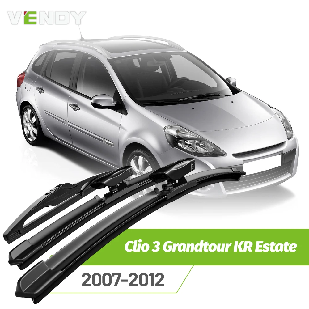 Front & Rear Wiper Blades Set For Renault Clio 3 Grandtour KR Estate 2007-2012 Windshield Window Rain Brushes 24"+16"+12"
Front & Rear Wiper Blades Set For Renault Clio 3 Grandtour KR Estate 2007-2012 Windshield Window Rain Brushes 24"+16"+12"
