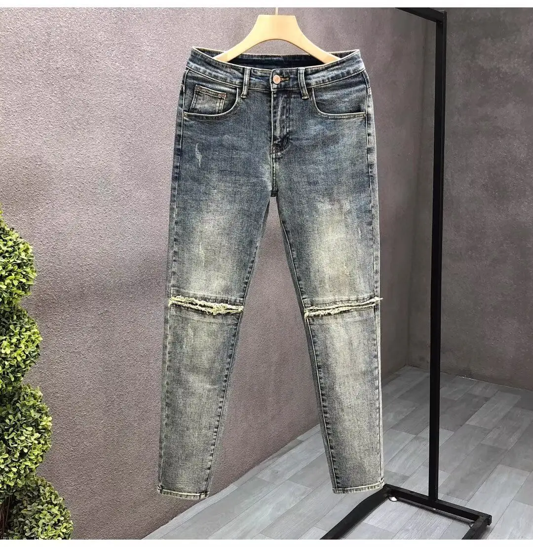 High-end Washed Jeans Men's Trendy Brand Slim-fitting Pants 2026 Spring Men's Clothing Straight Trousers Man Cargo Ripped Jeans
High-end Washed Jeans Men's Trendy Brand Slim-fitting Pants 2026 Spring Men's Clothing Straight Trousers Man Cargo Ripped Jeans