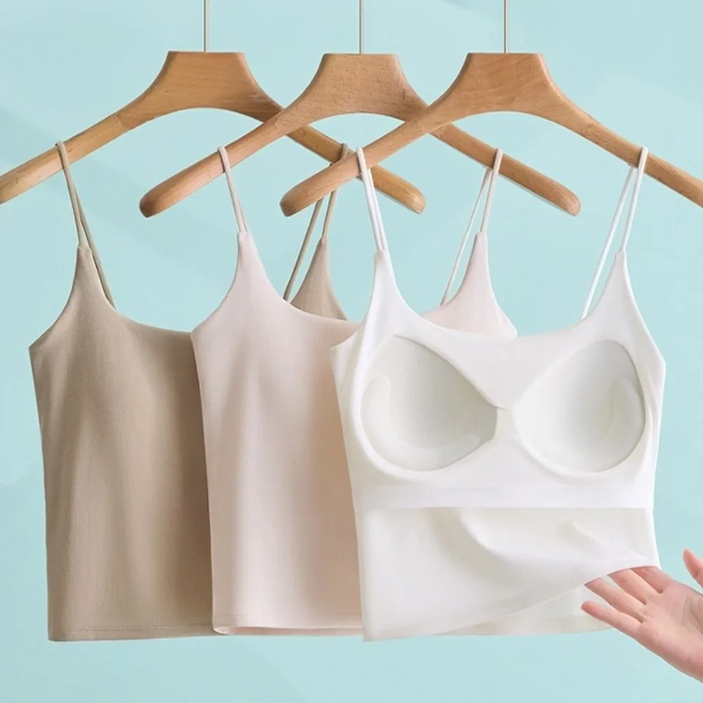 Elegant With Chest Cushion Ice Silk Camisole Solid Color Non Trace Ice Silk Corset Streetwear Sleeveless Crop Tops Daily
Elegant With Chest Cushion Ice Silk Camisole Solid Color Non Trace Ice Silk Corset Streetwear Sleeveless Crop Tops Daily